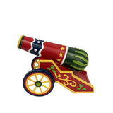 Circus Cannon Polyresin Christmas Ornament 30.5cm - Red