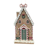 Large Gingerbread House Christmas Decoration 94cm - Brown & White