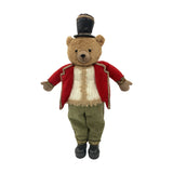 Standing Teddy Bear Christmas Decoration with Top Hat 53cm
