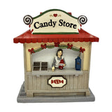 Candy Store Christmas Light-Up Decoration 14cm - Grey & Red
