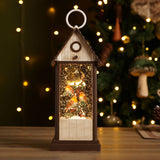 Robin Musical LED Water-Spinning Plastic Lantern - Brown & Cream