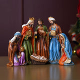 Three Kings Resin Full Nativity Scene Figurine 25.5 x 18cm