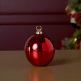 Christmas Bauble Mercury Glass Scented Candle 60g - Red