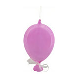 Glass Balloon Hanging Ornament with Ribbon Bow 20.5cm - Pink
