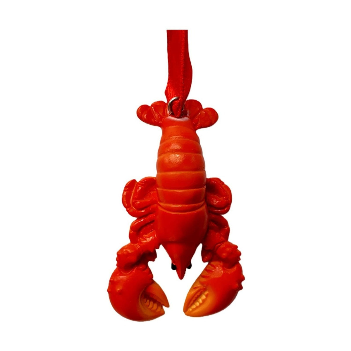 Lobster Resin Christmas Tree Decoration 6.3cm in Gift Box - Red