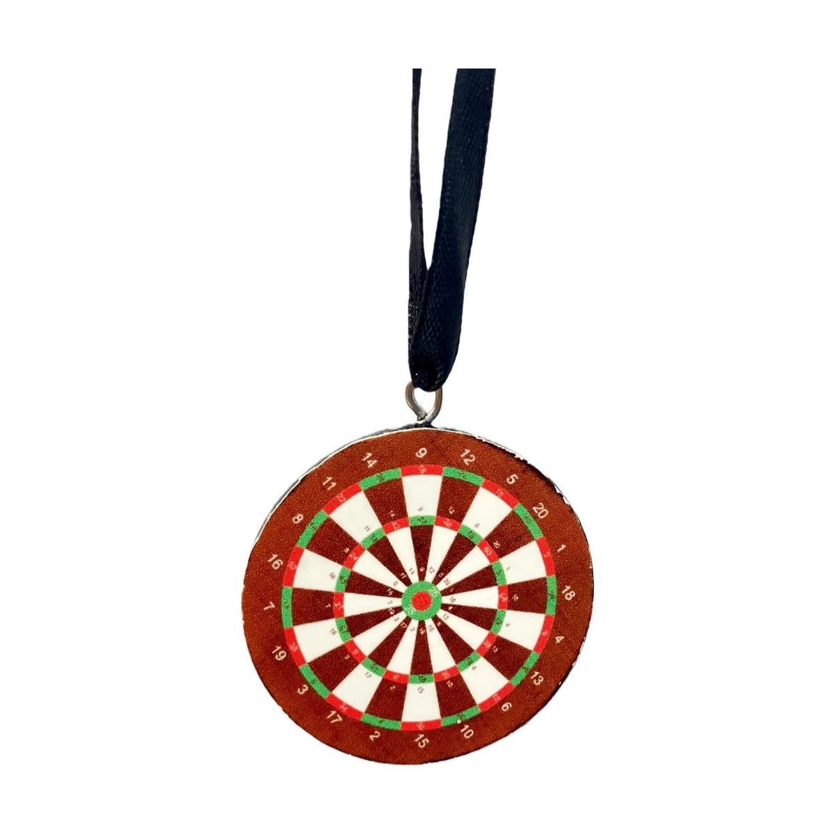 Darts Resin Christmas Ornament 6.8cm in Gift Box - Red & Green