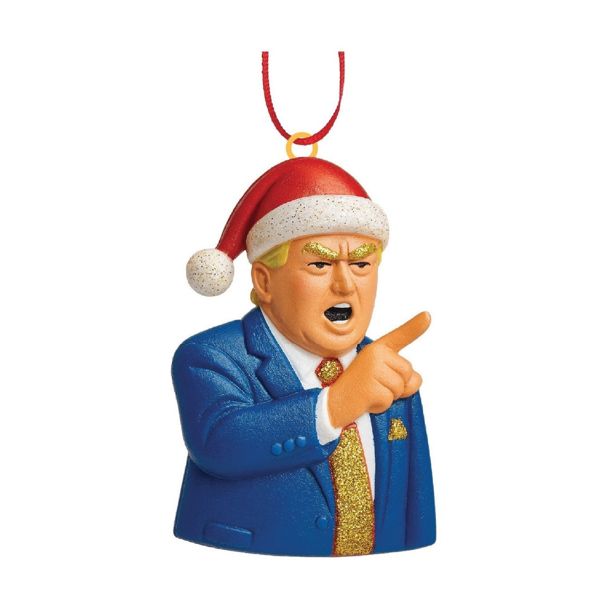 Making America Great Resin Christmas Figurine 6.8cm - Blue & Red