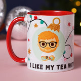 I Like My Tea with A Hint of Ginger Stoneware Mug 11oz - White