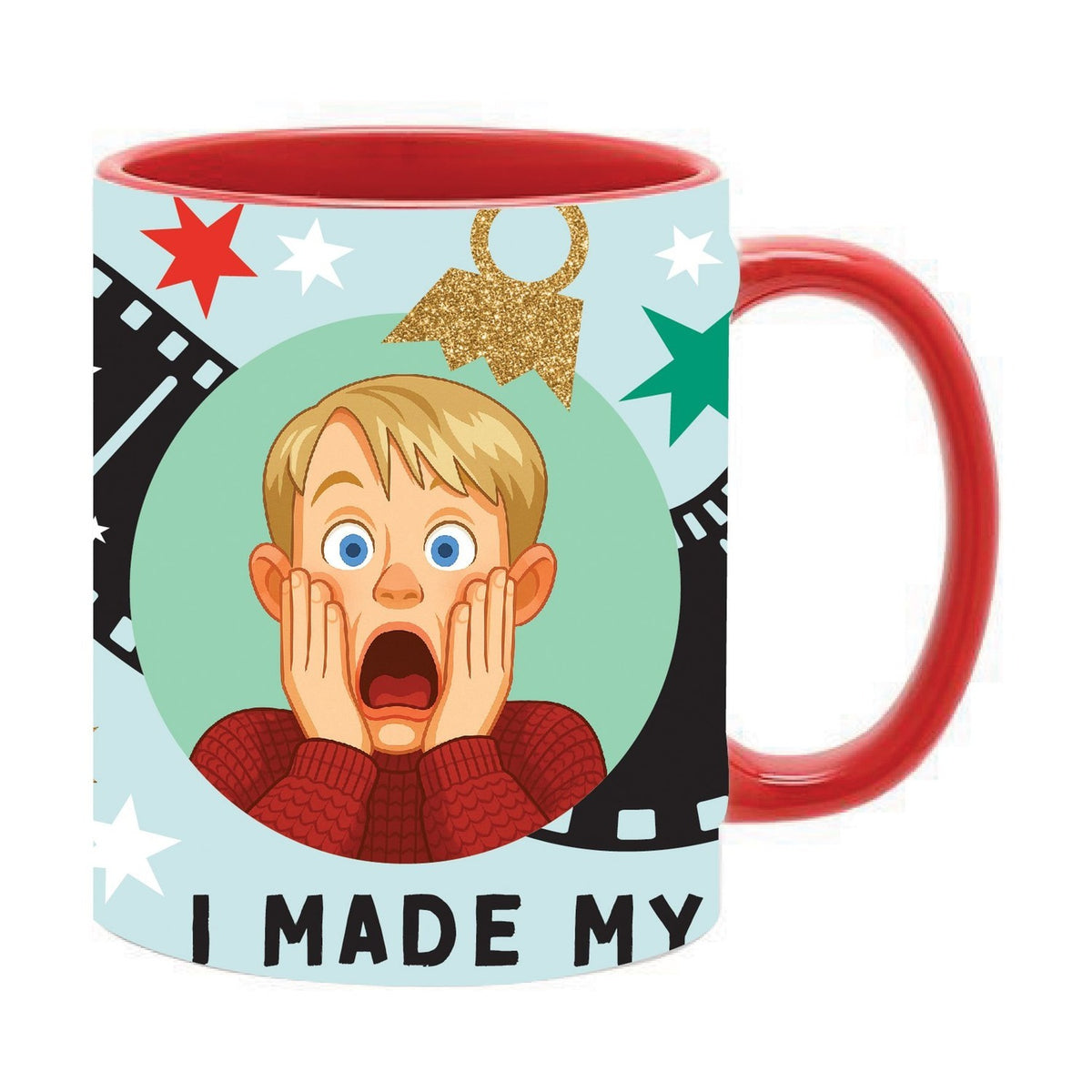 I Made My Coffee Disappear Cartoon Stoneware Mug 11oz - Red