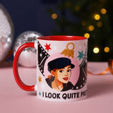 Film Icons Pretty After Coffee 11oz Stoneware Mug - Red