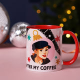 Film Icons Pretty After Coffee 11oz Stoneware Mug - Red