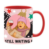 Cottage Swap Film Strip and Stars 11oz Stoneware Mug - Red