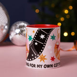 Cottage Swap Film Strip and Stars 11oz Stoneware Mug - Red
