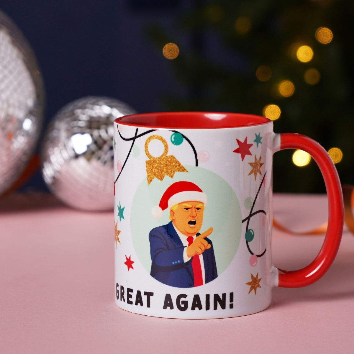 Make Christmas Great Again Gloss Stoneware Mug 11oz - Red