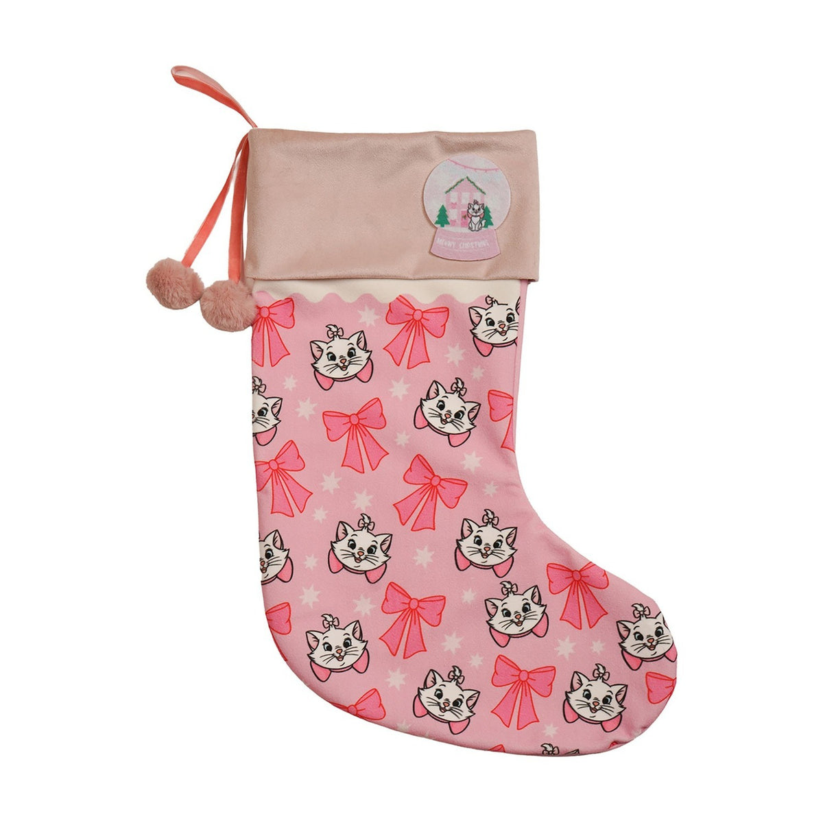 The Aristocats Marie Present Stocking with Pompoms - Pink