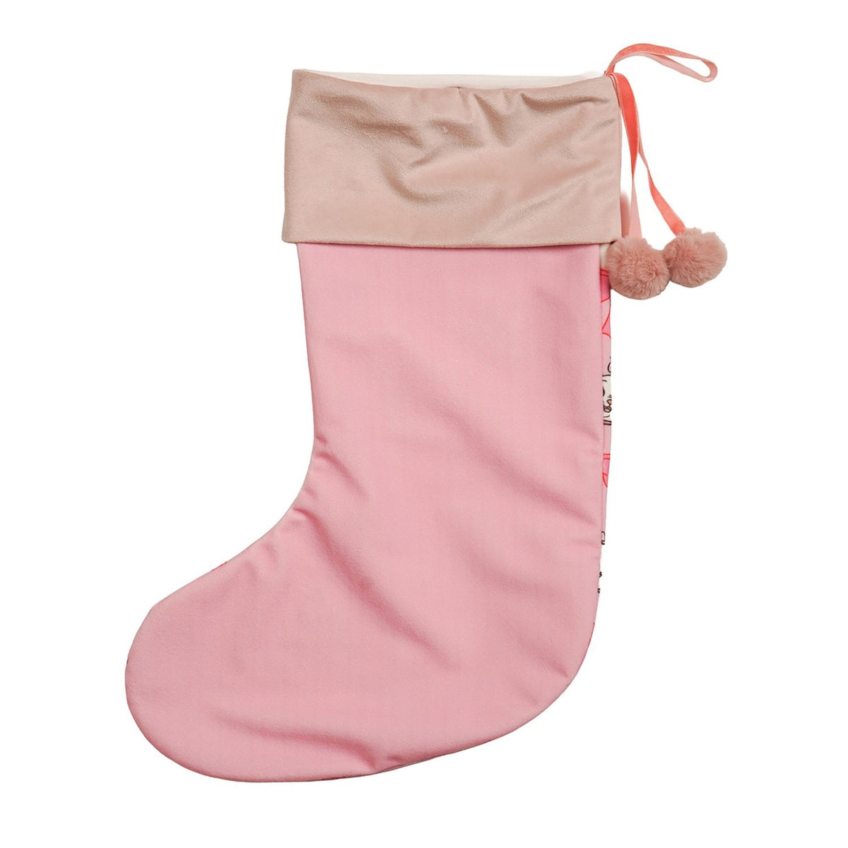 The Aristocats Marie Present Stocking with Pompoms - Pink