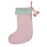 Stitch Icon Present Christmas Stocking with Pompoms - Pink