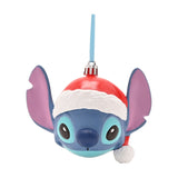 Stitch 3D Plastic Head Christmas Tree Decoration - Blue & Red