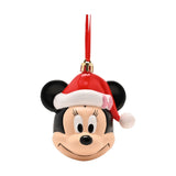 Minnie Mouse 3D Plastic Head Bauble Christmas Tree Decoration