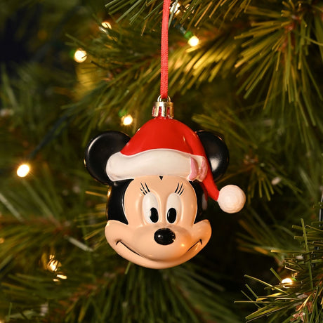 Minnie Mouse 3D Plastic Head Bauble Christmas Tree Decoration