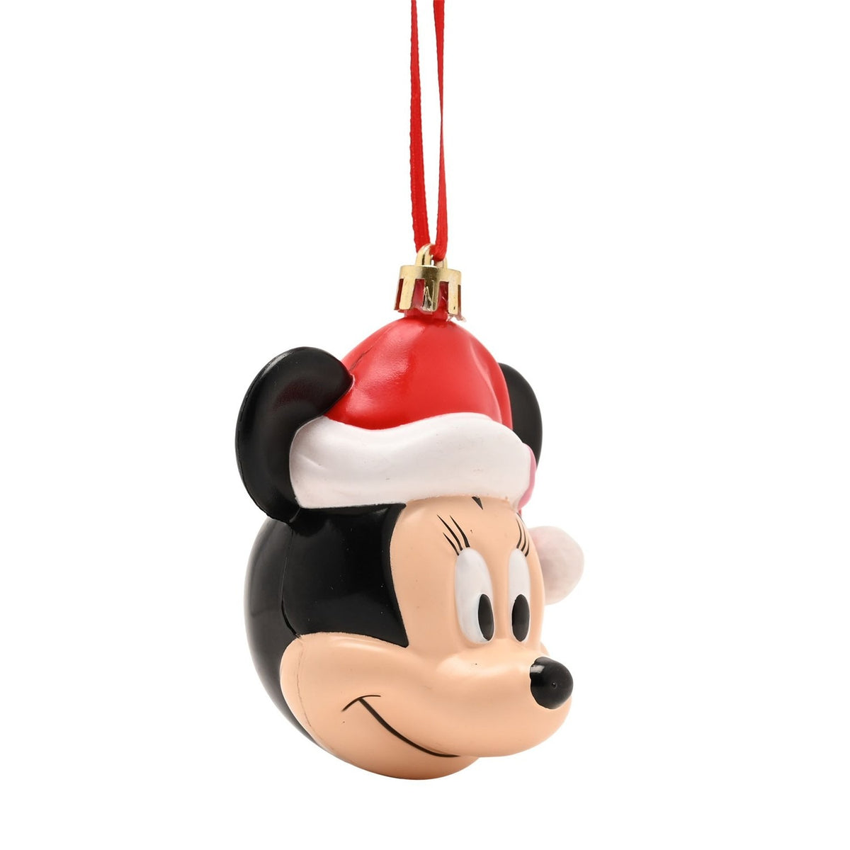 Minnie Mouse 3D Plastic Head Bauble Christmas Tree Decoration