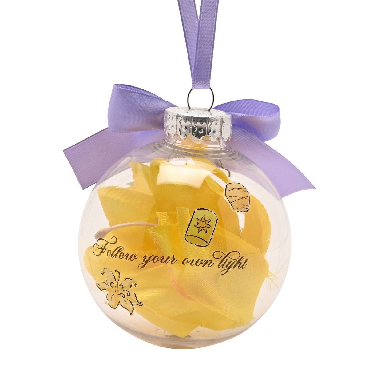 Rapunzel Princess Faux Flower Bauble Christmas Tree Decoration