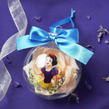 Snow White Princess Bauble with Faux Flowers - Clear & Blue