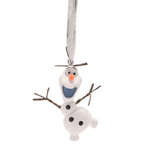 Set of 3 Frozen Hanging Resin Christmas Tree Decorations