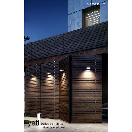 Yeti Solar/Sensor Outdoor LED Wall Light - Graphite