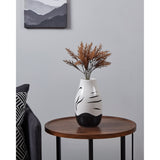 Yuzawa Ceramic Vase - Black & White