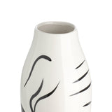Yuzawa Ceramic Vase - Black & White