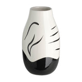 Yuzawa Ceramic Vase - Black & White