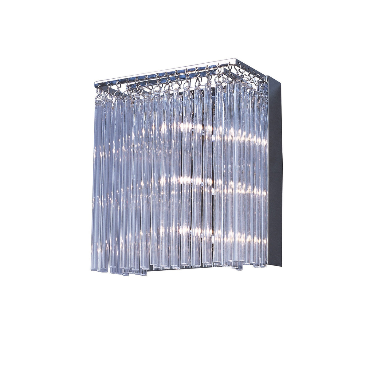 Zanthe 3 Light Glass Wall Light - Polished Chrome