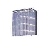 Zanthe 3 Light Glass Wall Light - Polished Chrome