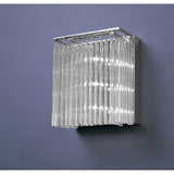 Zanthe 3 Light Glass Wall Light - Polished Chrome