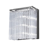 Zanthe 3 Light Glass Wall Light - Polished Chrome