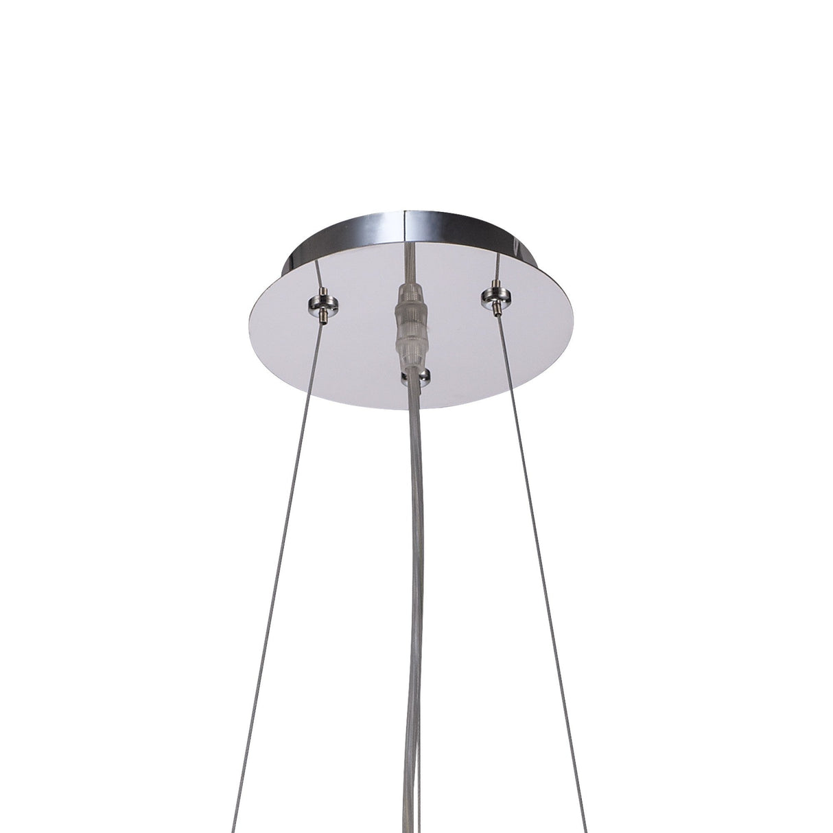 Zanthe 45cm 10 Light Glass Suspension Light - Polished Chrome