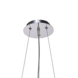 Zanthe 45cm 10 Light Glass Suspension Light - Polished Chrome
