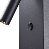 Zanzibar Reader LED Wall Light With Switch & Phone Induction Charger 3W 3000K - Sand Black