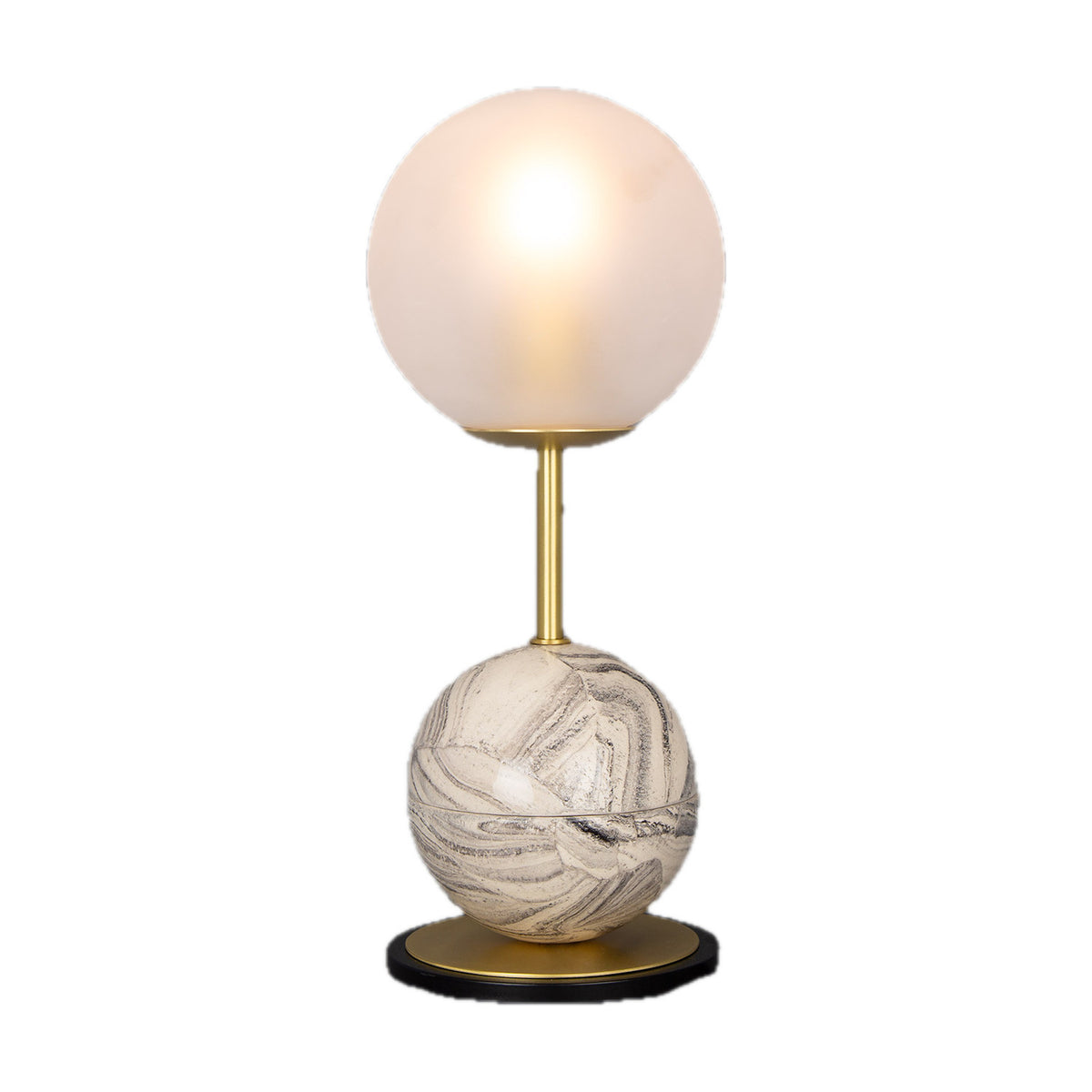 Zapp Ceramic Globe Table Lamp - Marbled