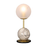 Zapp Ceramic Globe Table Lamp - Marbled