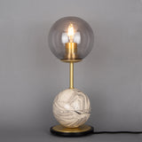 Zapp Ceramic Globe Table Lamp - Marbled