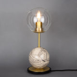 Zapp Ceramic Globe Table Lamp - Marbled