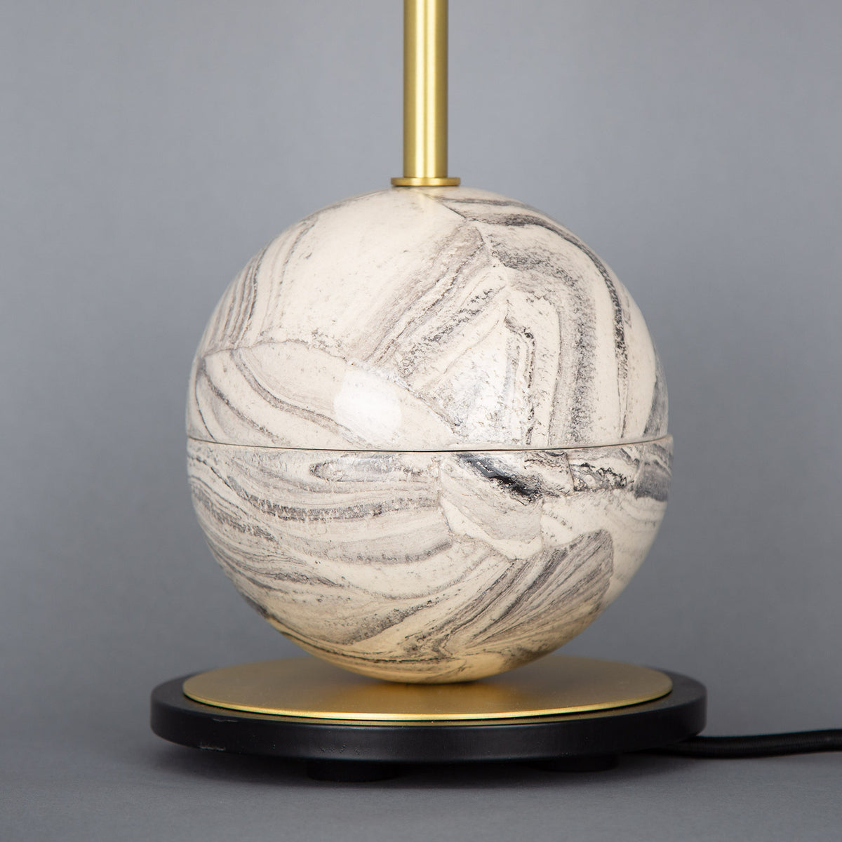 Zapp Ceramic Globe Table Lamp - Marbled