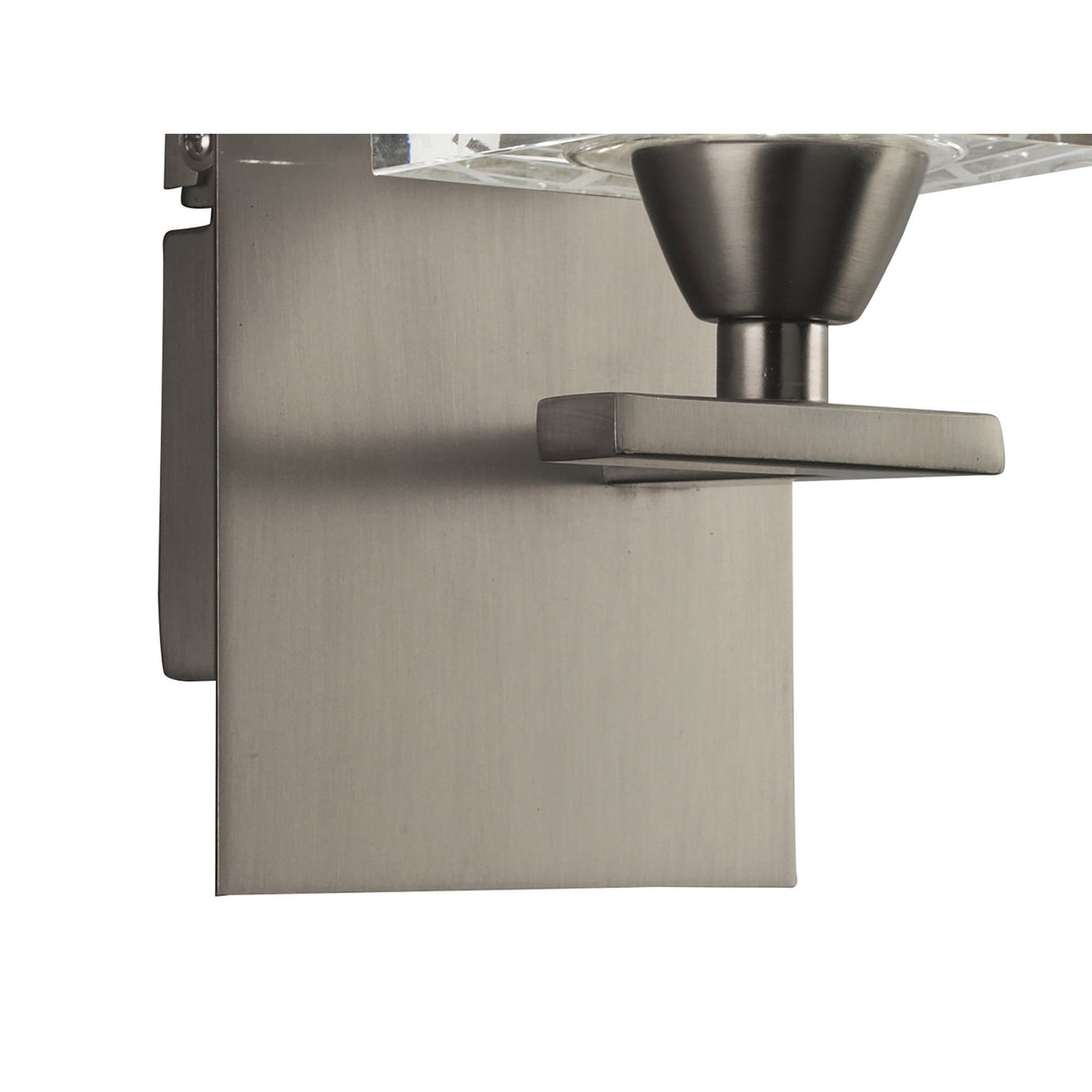 Zen 1 Light Wall Light With Switch - Satin Nickel