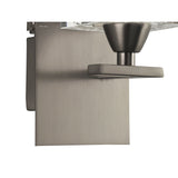 Zen 1 Light Wall Light With Switch - Satin Nickel