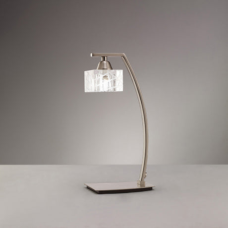 Zen 1 Light Table Lamp - Satin Nickel