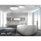 Zero Round 9 Light Wall/Ceiling Light - White