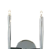 Zest 2 Light Crystal Wall Light - Polished Chrome
