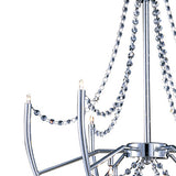 Zest 60cm Round 9 Light Crystal Chandelier - Polished Chrome